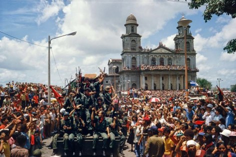 Sandinista forces arrive in Managua, 1979.