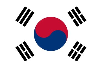 Flag of South Korea.