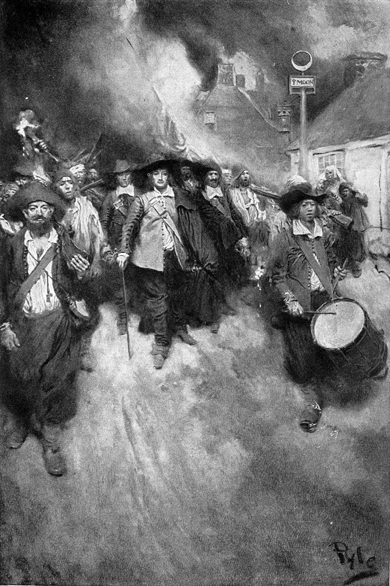 The Burning of Jamestown by Howard Pyle, c. 1905